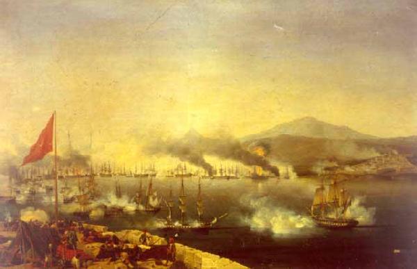 Ambroise-Louis Garneray The Naval Battle of Navarino